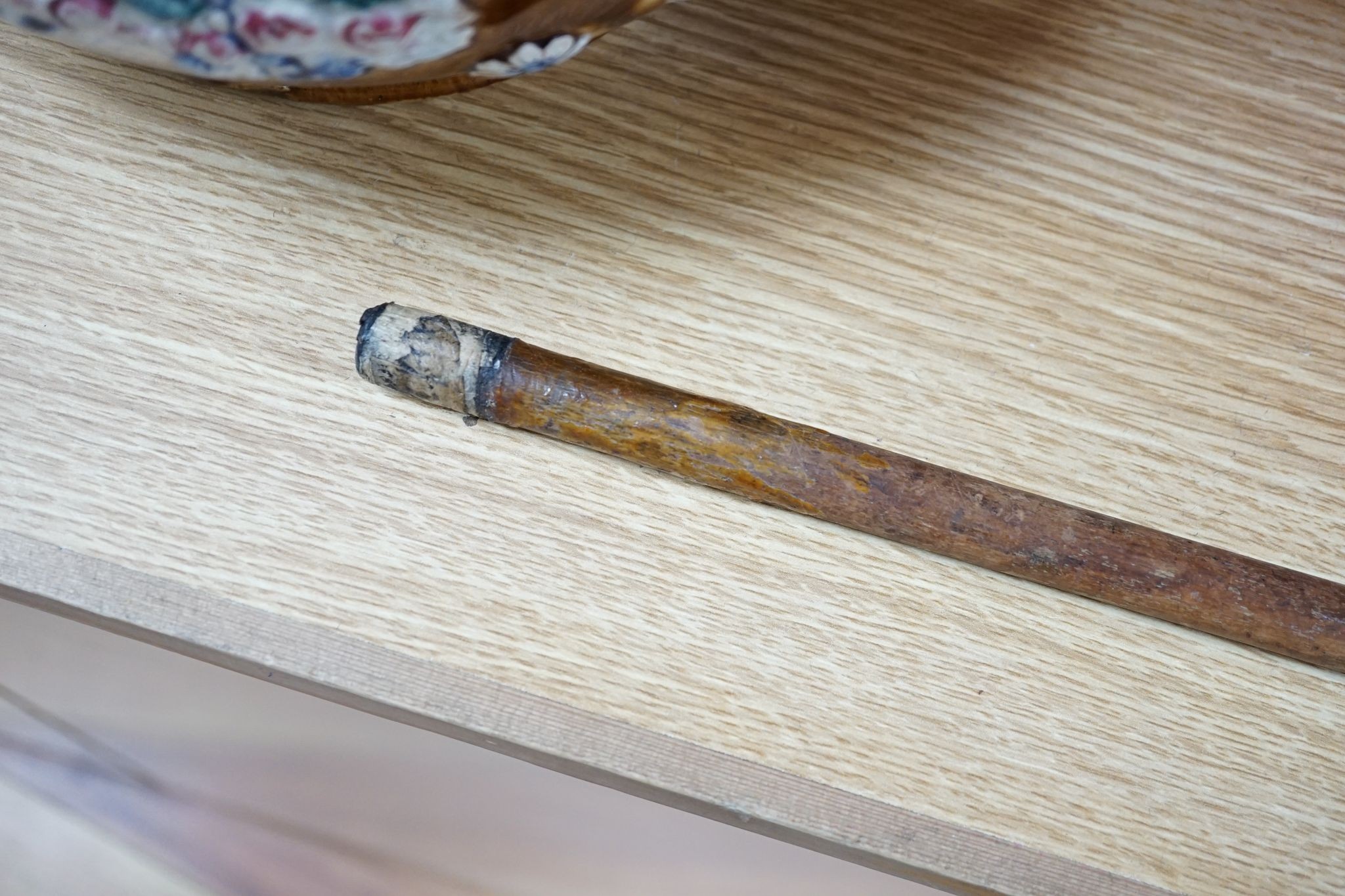 A 19th century folk art walking stick, 89 cms long.